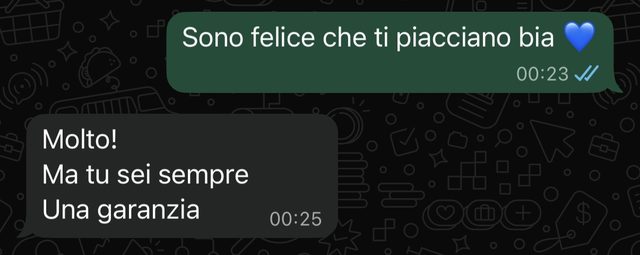 Messaggio: tu sei sempre una garanzia